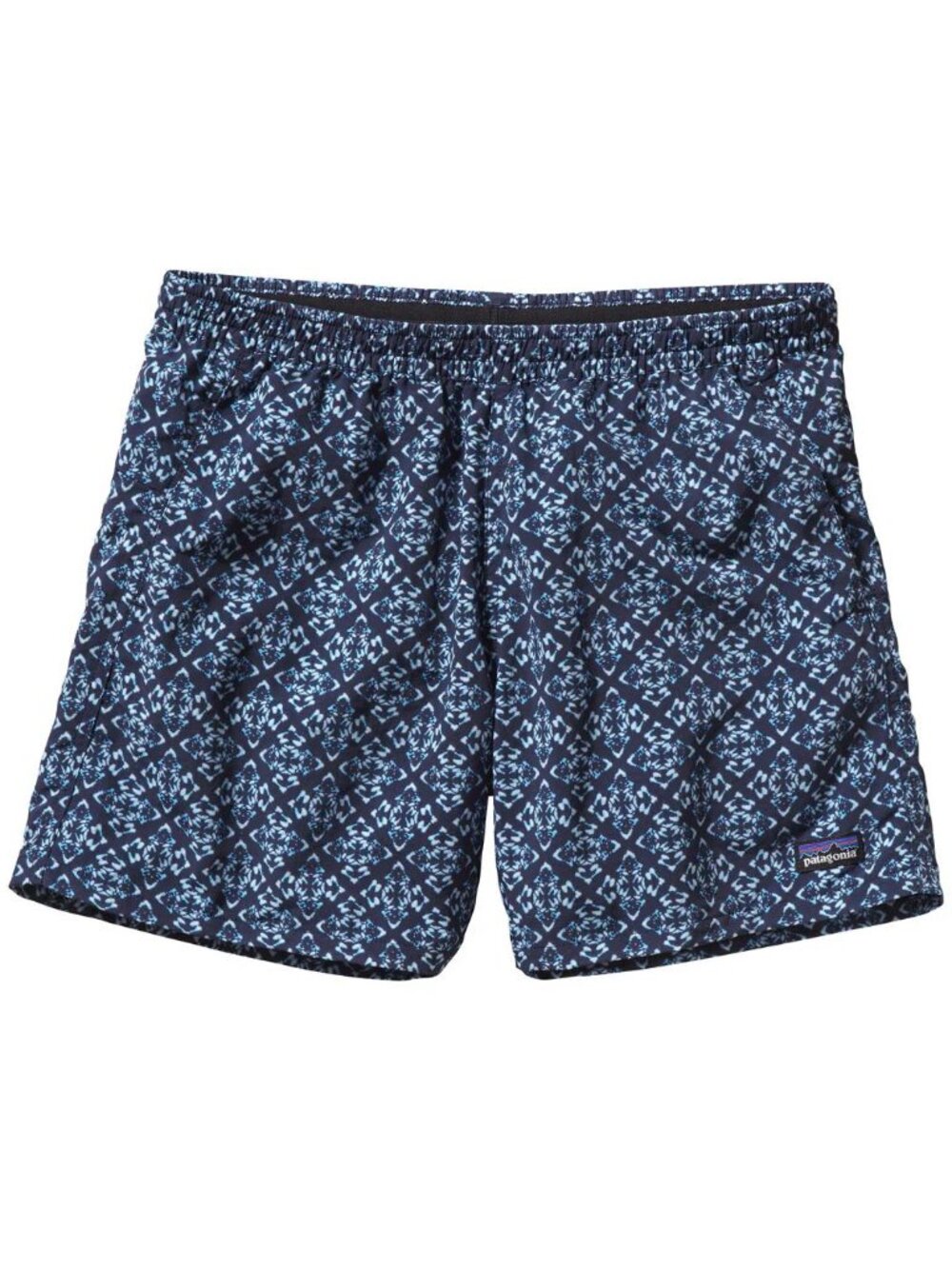 Patagonia Baggies, Blue Geometric Pattern, Size Small - EUC